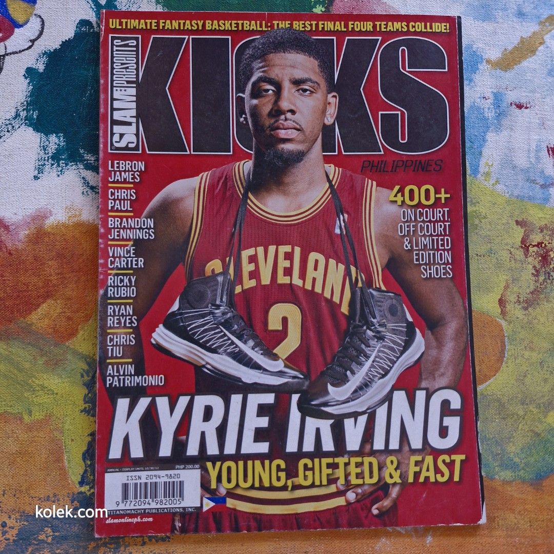 PH. SLAM Presents Kicks Magazine Kyrie Irving (Category: Magazines) located in San Pedro. Submitted by .kolek.com (Listing ID 1435404029, Image 1). Description: Used Vintage Magazine Good Condition Complete Pages What U see is What U Get Sa nakaka appreciate lang MoP: Gcash J&T Courier Pickup or Book any Rider Buyer's book and expense Loc: San Pedro, Laguna 📣S1 0.3kg.