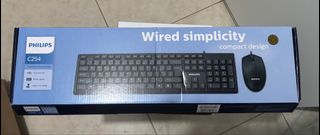 Philips C254 Wired Keyboard and Mouse Combo450476280466657280