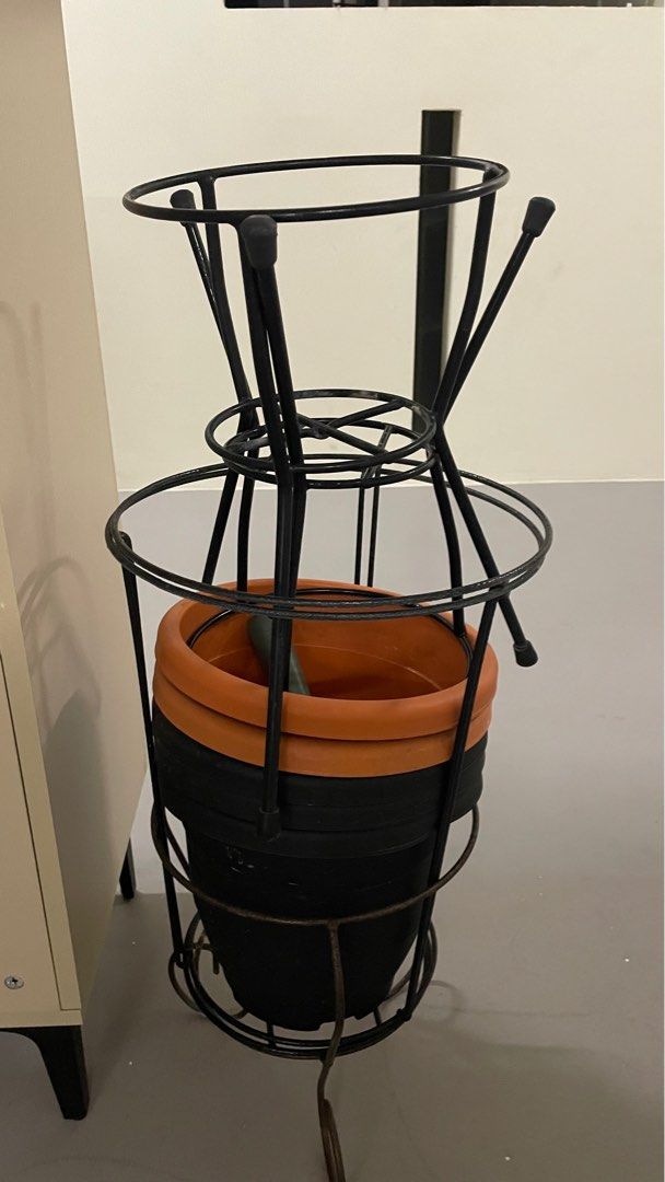 Plant Pots and Metal Stands