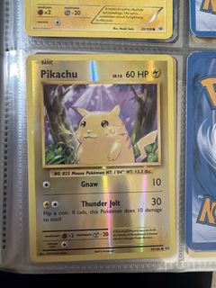 Pikachu #35 Pokemon Reverse Holo Card 2016 Evolutions, Hobbies & Toys, Toys  & Games on Carousell