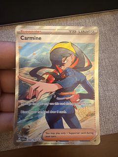 dusclops pokemon card value Carmine Pokemon Card (Twilight Masquerade 217/167) Full Art GEM MINT P