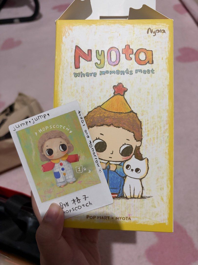 POP MART Nyota Hopscotch (Category: Designer & Blind Box Toys) located in Marikina City. Submitted by kat.senga (Listing ID 1435486113, Image 1). Description: Opened POP MART Nyota Hopscotch blind box. Just pulled and didnt connect with her 💔 Pay via gcash, ship via ggx or lalamove. Can trade for Goodnight Kitty, Star Catcher or Happy Harvest.