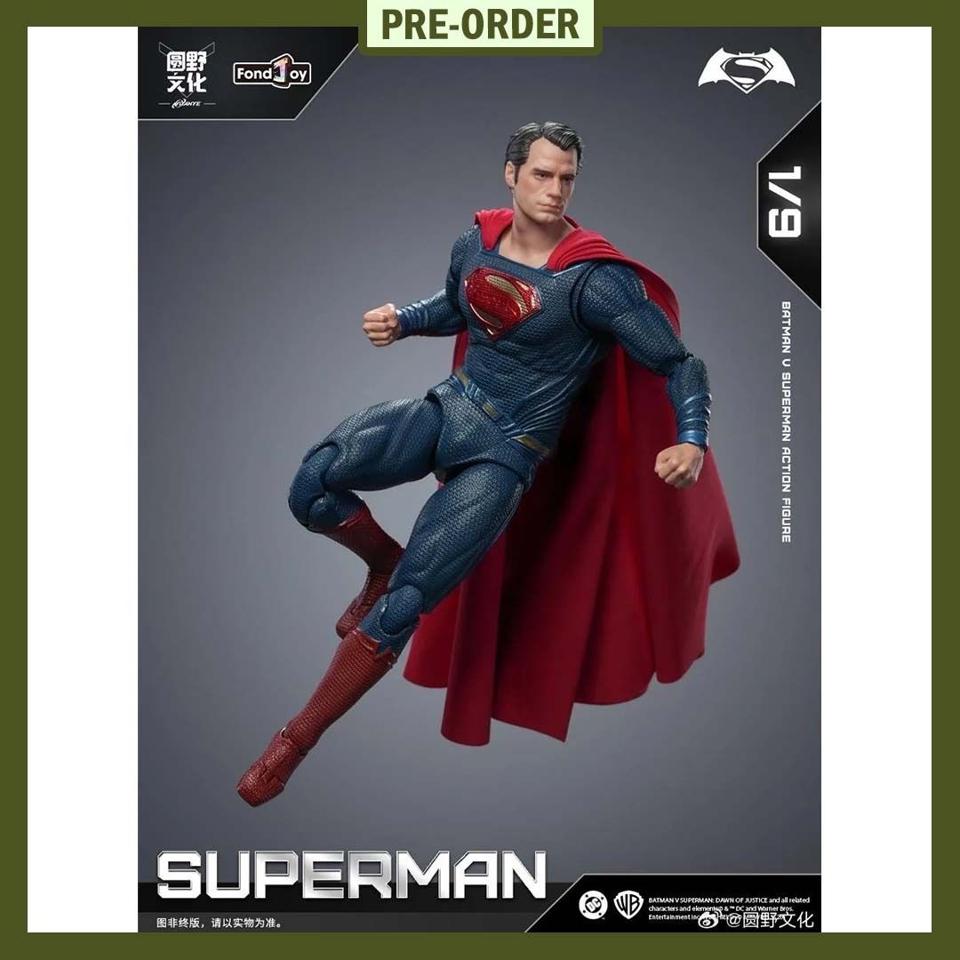 PRE-ORDER!! 1/9 Superman 2.0 DC1023 (Category: Figurines & Statues) located in Quezon City. Submitted by figsnkits (Listing ID 1435468184, Image 1). Description: PRE-ORDER!! Fondjoy: 1/9 Superman 2.0 DC1023 Pre-order price: Php 2,430 Min. DP: Php 600 (new) Php 400 (return customers) SRP: Php 2,700 Deadline: May 18, 2026 or until PO slots are full Estimated Time of Arrival: Aug 2026 (ESTIMATE ONLY: can change without notice; can be early/on-time/l