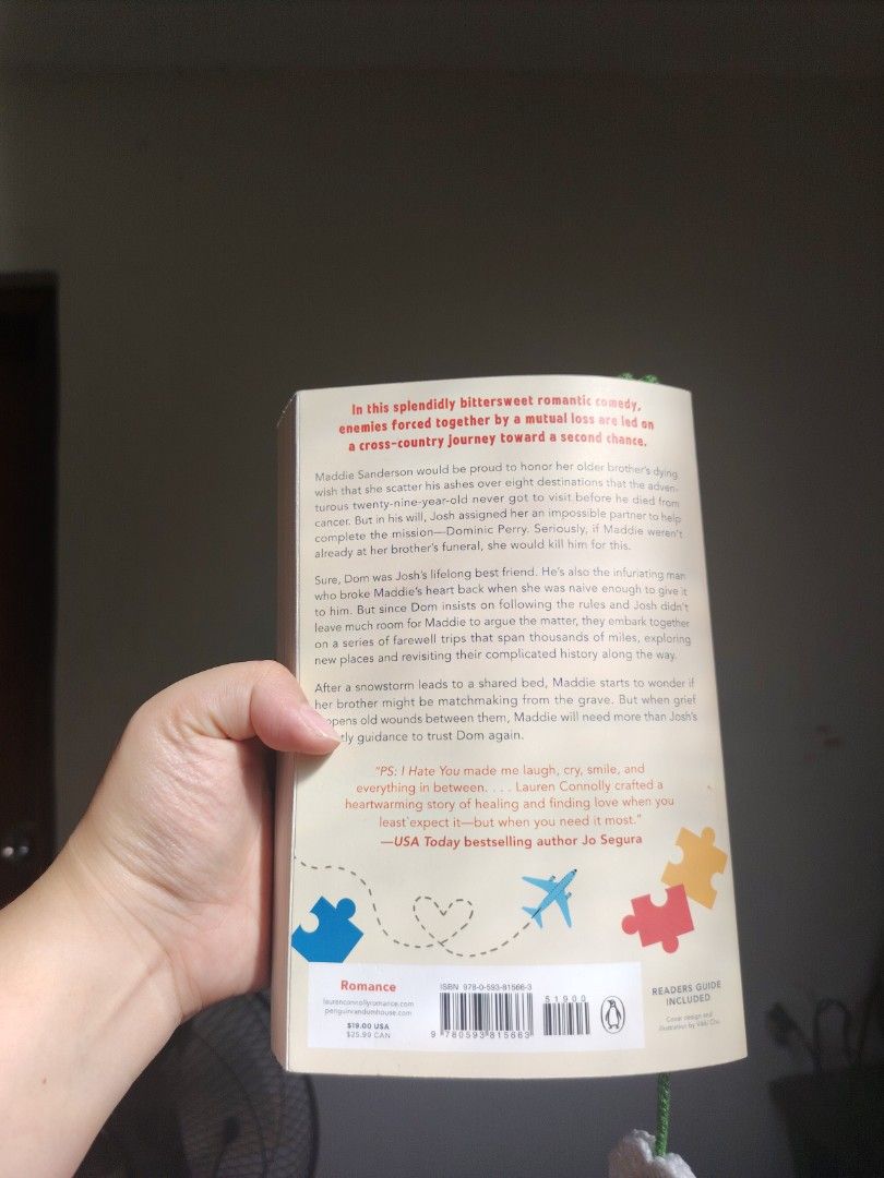 PS: I Hate You by Lauren Connolly (Category: Storybooks) located in Bulacan. Submitted by soliel.lml (Listing ID 1435521907, Image 2). Description: - "PS: I Hate You" by Lauren Connolly - Romance novel - LOVED THE BOOK! ⭐ ⭐ ⭐ ⭐.5 /5 - GOOD CONDITION (but has minimal foxing) - No haggling, last price indicated.