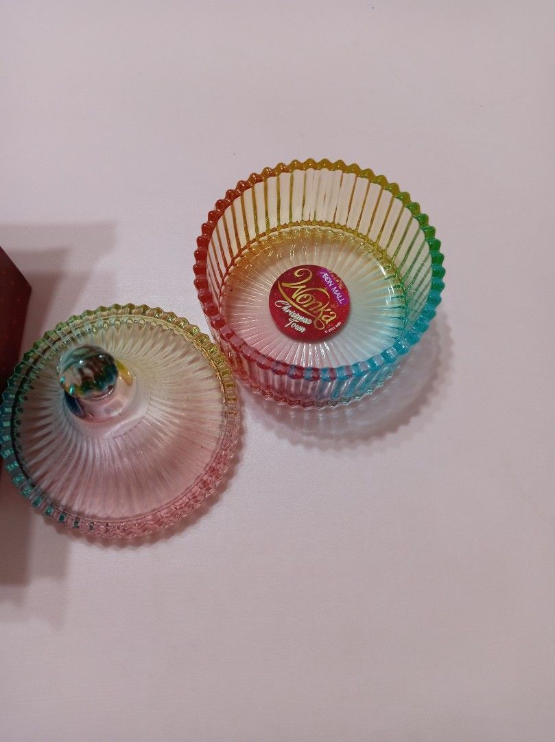 Rainbow Glass Candy Jar with Lid442080003422300163
