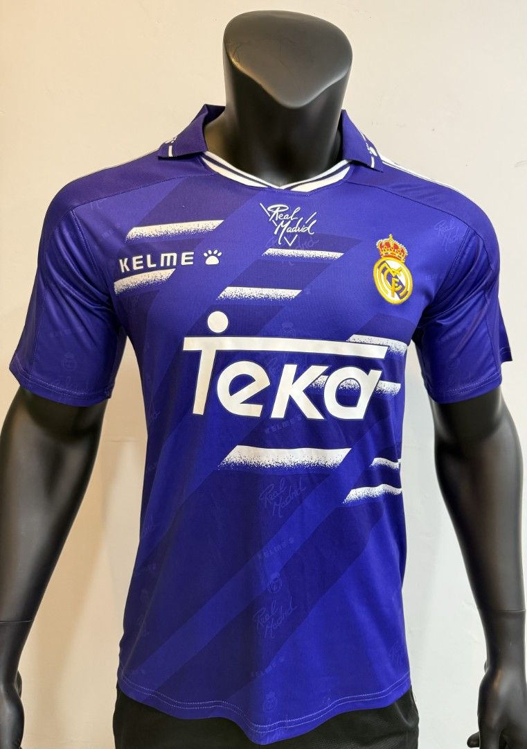 Real Madrid 94/96 Retro Jersey (Category: Activewear) located in Singapore. Submitted by calcio_sport_jersey (Listing ID 1435472747, Image 1). Description: 👕 PRE-ORDER: Customize Sports Jerseys✨ ✅ Easy Payment: Paynow ✅ Latest or Retro Style ✅ Pm Me For More Jersey Info ✅ Personalize: Name, Number, Patch ✅ High Quality Printing: $5 (Name + Number) ✅ Patch Add-ons: $2 each 🎉Free Shipping on 2+ items‼️🎉 Buy more and save on delivery/discount！ ⚠️