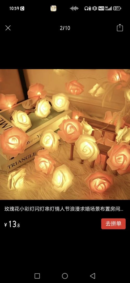 Rose Flower String Lights - Romantic Decor441929704323819521