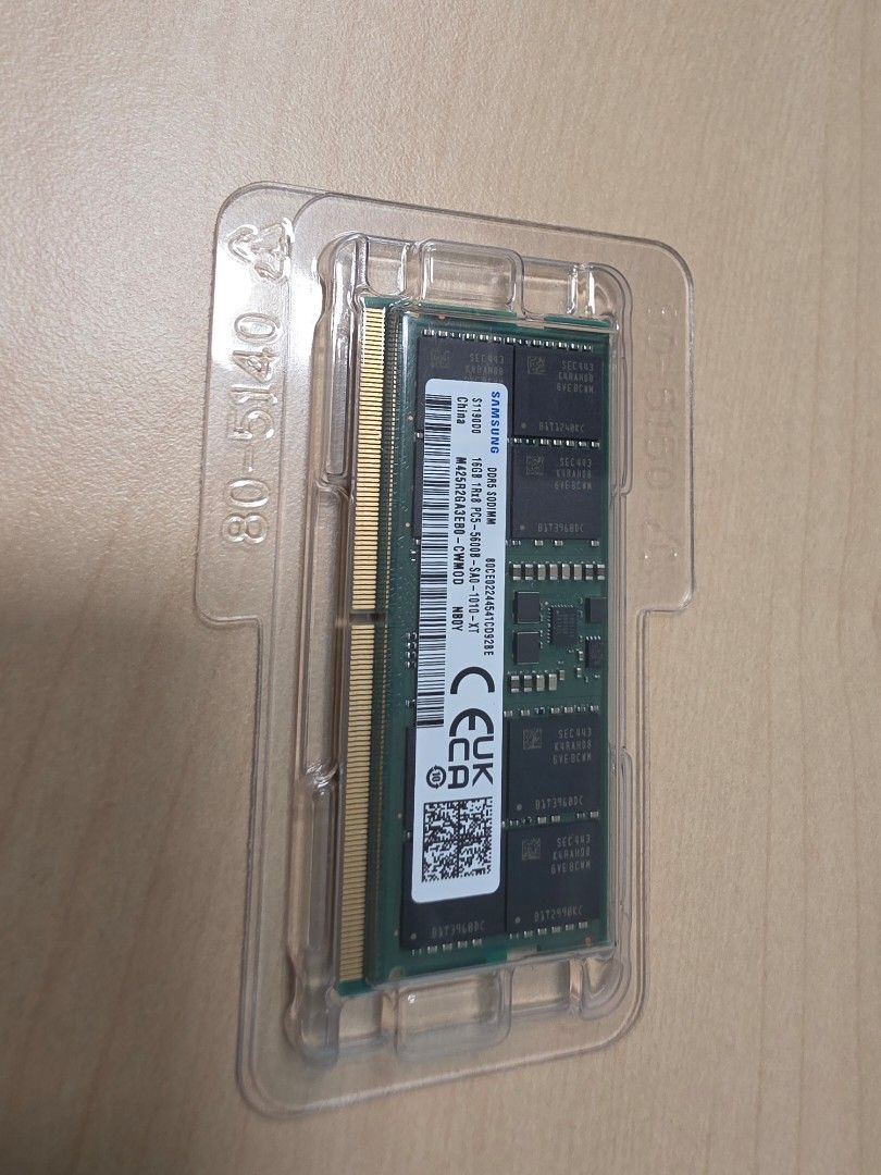 Samsung 16gb Sodimm DDR5

5600mhz