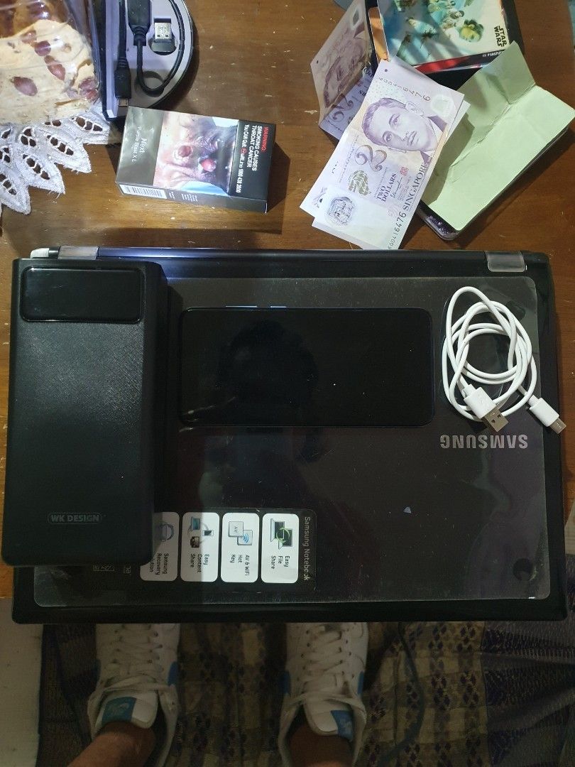 Samsung Laptop Bundle with Power Bank and Phone
