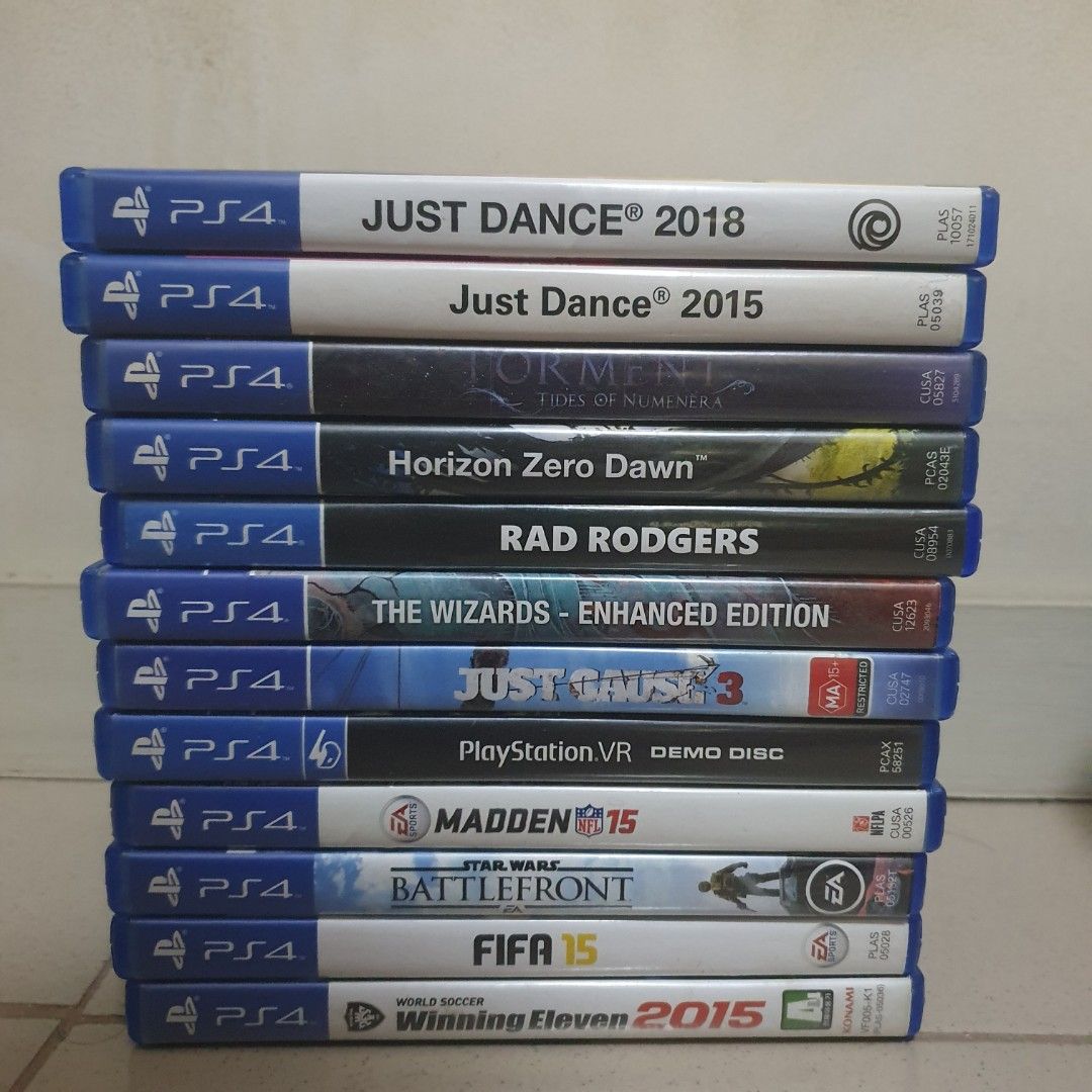 Selling 23 Ps4/ps5 Videogames (Category: PlayStation) located in Quezon City. Submitted by itemsforadoption (Listing ID 1435477670, Image 2). Description: Important note: carousel sellers have limited replies. If I can't reply, feel free to message me on 09338548592 Rfs: Its 2026! Happy New Year! Hoping you have a good year ahead of you! If you have questions feel free to send a message. Though I'll most likely be able to reply from 10am to 8pm. 