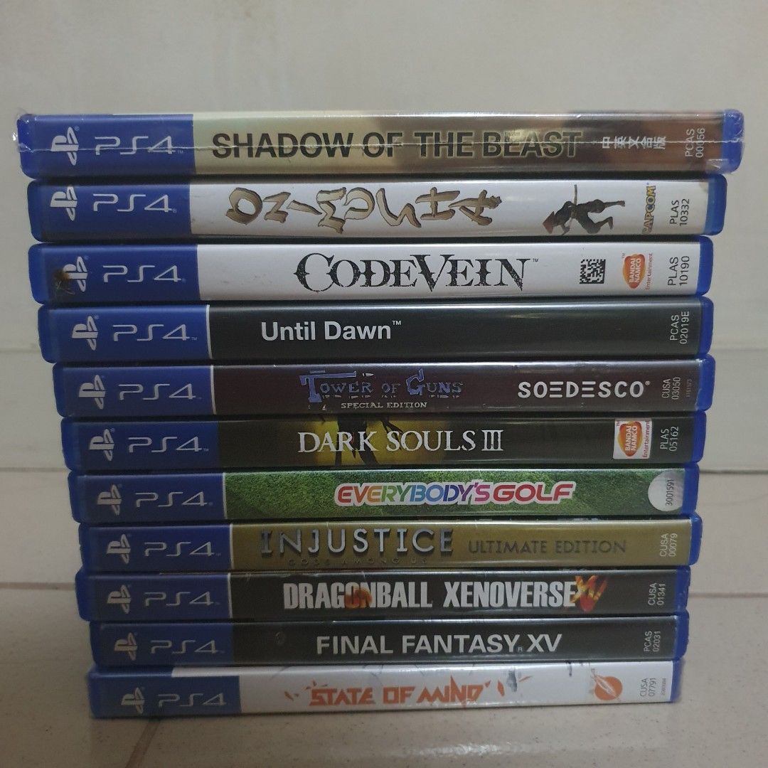 Selling 23 Ps4/ps5 Videogames (Category: PlayStation) located in Quezon City. Submitted by itemsforadoption (Listing ID 1435477670, Image 3). Description: Important note: carousel sellers have limited replies. If I can't reply, feel free to message me on 09338548592 Rfs: Its 2026! Happy New Year! Hoping you have a good year ahead of you! If you have questions feel free to send a message. Though I'll most likely be able to reply from 10am to 8pm. 