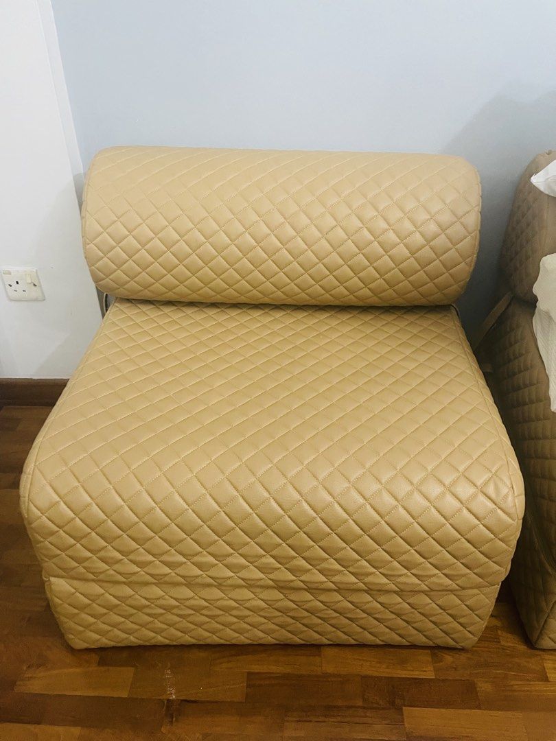 Single Sofa Bed - Beige