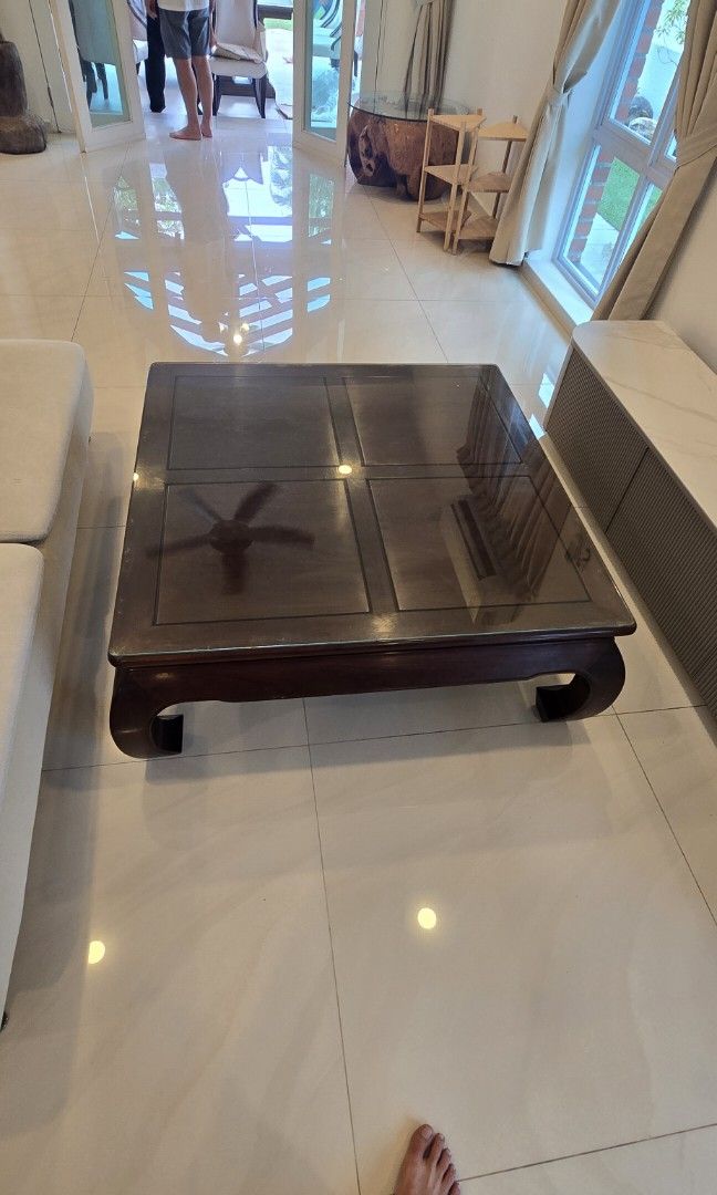 Solid rosewood coffee table