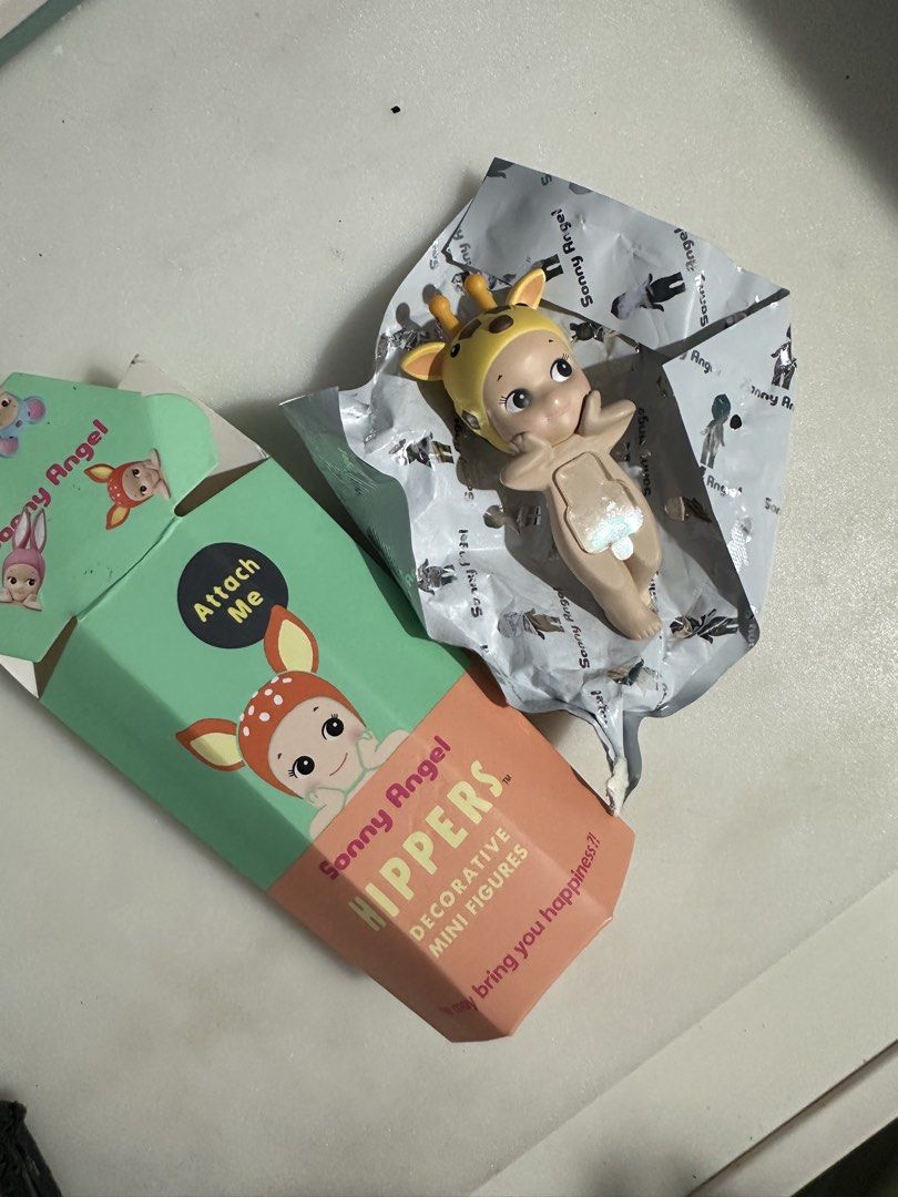 Sonny Angel Hippers Giraffe (Category: Designer & Blind Box Toys) located in Manila. Submitted by mellieb77 (Listing ID 1435504585, Image 1). Description: ❗️Quitting sale! 🌸GIRAFFE 🌸Brand new, comes with original packaging 🌸UNUSED ADHESIVE 🌸 you can stick to your phone, ipad, tablet, tv, monitor, laptop, or jus anywhere it may fit! 🥰 🌸With box, foil, and brochure. 🌸no issue Can give discount if you’ll be buying it with at least 2 from my q