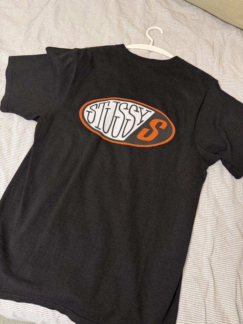 STUSSY PITSTOP PIGMENT DYED TEE - BLACK (Category: Tshirts & Polo Shirts ) located in Pasig City. Submitted by enneil (Listing ID 1435470900, Image 3). Description: lowballers will be blocked bought in hong kong worn only once no when worn photo length 72 cm shoulder 47 cm small on label.