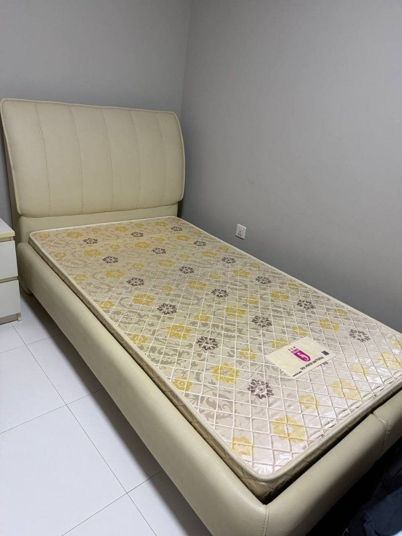 Super Single Bed Frame with Mattress