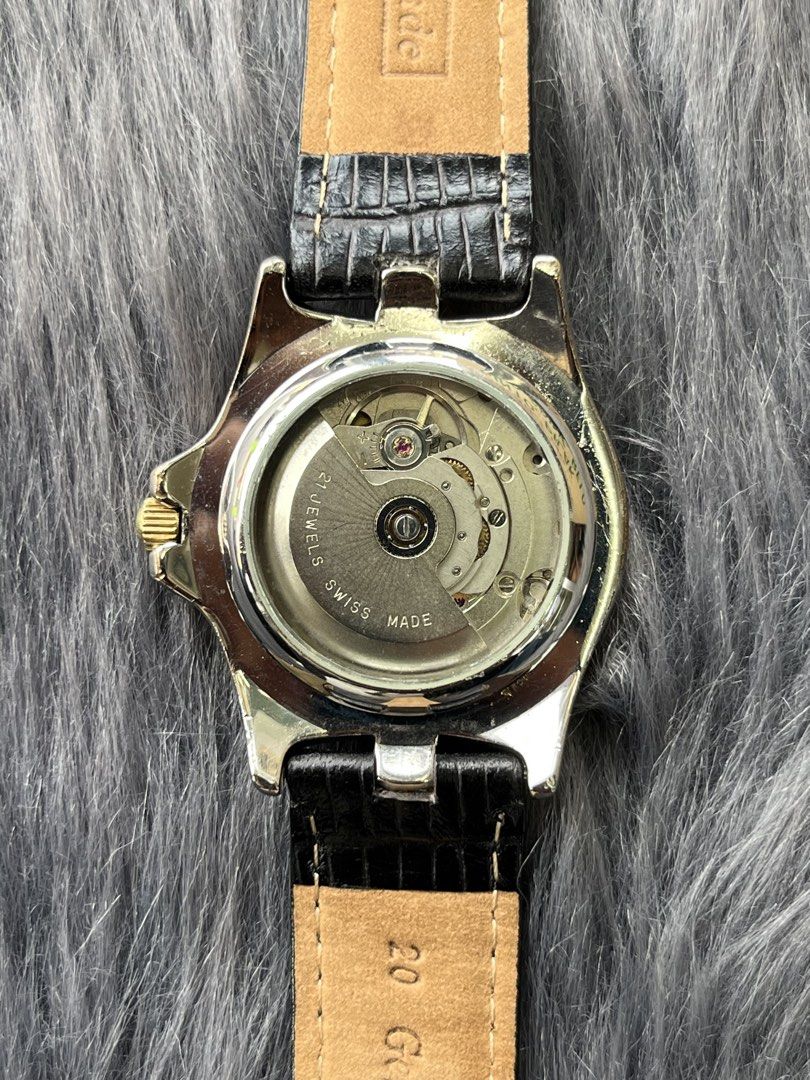 Swiss Military Automatic Watch (Category: Luxury Watches) located in Cabuyao City. Submitted by horologyfinds (Listing ID 1435459771, Image 2). Description: Swiss Military Automatic Watch •Automatic •Swiss made •All good working condition •See through back case •Luminous •Date just •Leather strap •40.9mm For only 6,499 php🤝 ✅LBC COP/COD ✅J&T ✅LALAMOVE ✅MEET UP ✈️CAN SHIP INTERNATIONAL VIA DHL EXPRESS "Imperfections are part of buying pre-owned/v