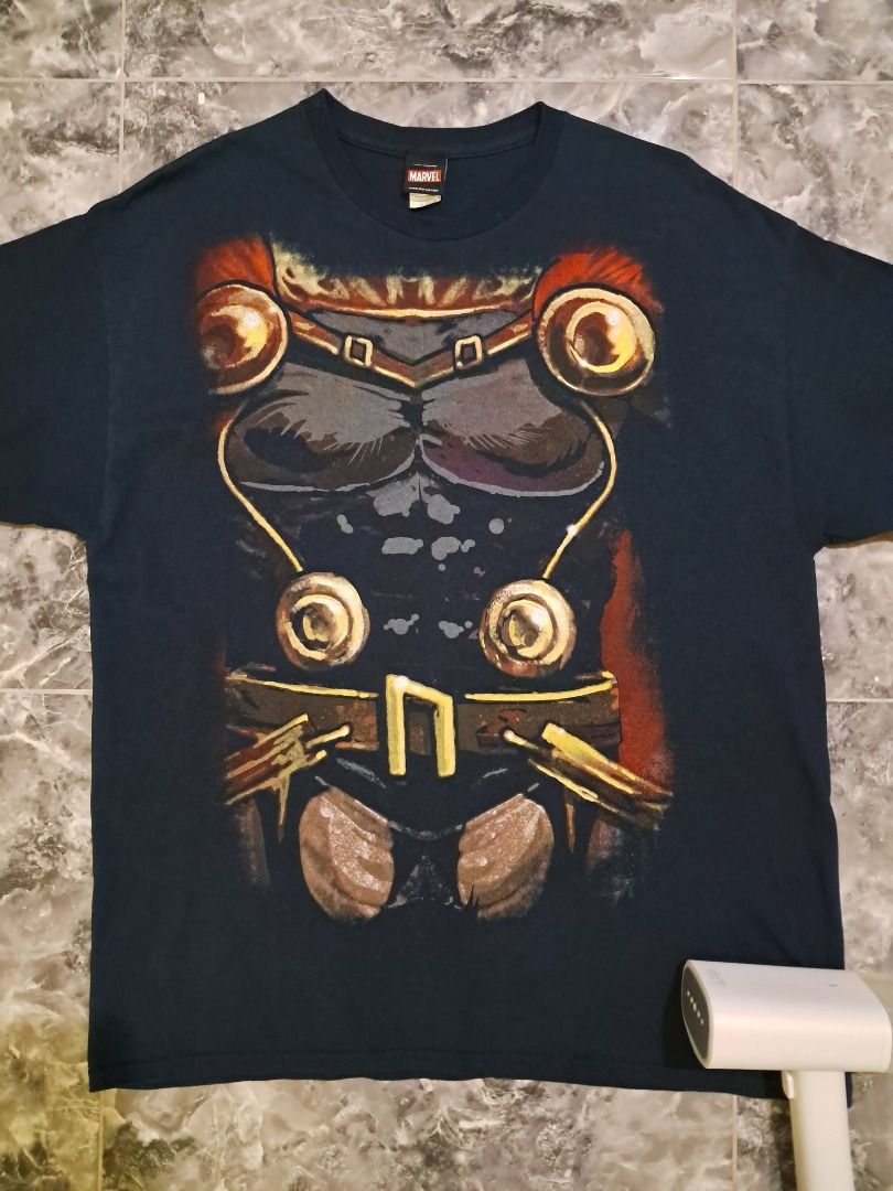 Thor Armor Shirt (Category: Tshirts & Polo Shirts ) located in Naga. Submitted by shindoce (Listing ID 1435357342, Image 1). Description: Marvel Comics MAD ENGINE © Marvel Size: XL 23x30, hairlines Washed and steamed condition PHP 800 + SF.