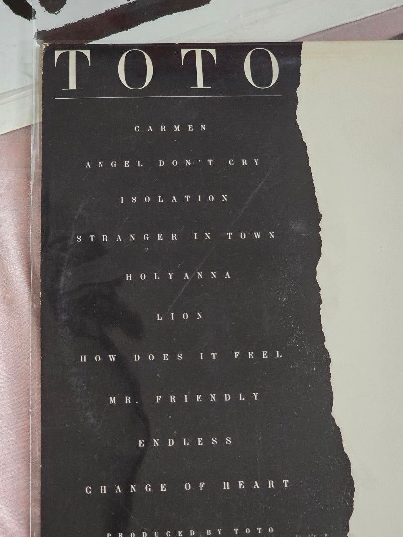 TOTO Isolation Black LP Vinyl (Category: Vinyls) located in Katipunan. Submitted by fhebnadela (Listing ID 1435423770, Image 2). Description: TOTO Isolation Black LP Vinyl pre-loved.
