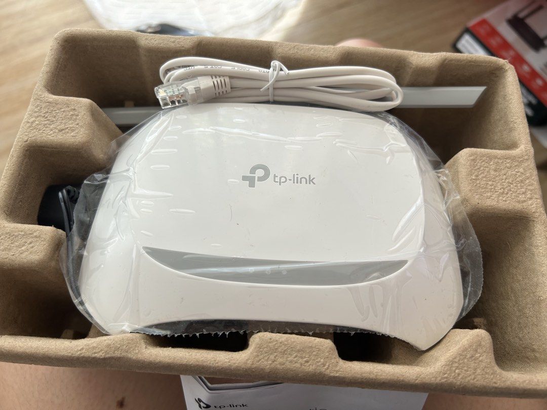 TP-Link 300Mbps Wireless N Router (Category: Networking) located in Pasig City. Submitted by apolstore (Listing ID 1435459756, Image 2). Description: - TP-Link TL-WR840N Wireless N Router - 300Mbps wireless speed - 4-in-1 Functionality: Router, Range Extender, Access Point, WISP - Includes: Router, Ethernet cable - Receipt from Octagon Computer Superstore (January 16, 2024).