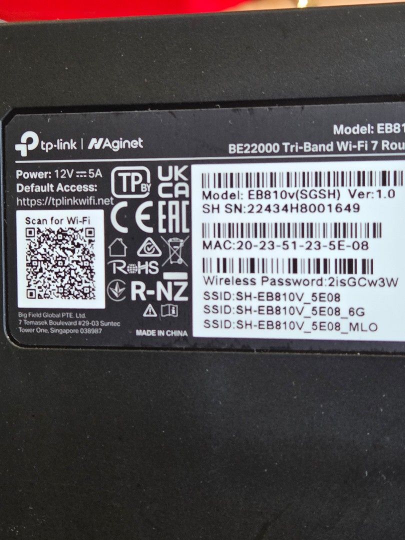 TP-Link BE22000 Tri-Band Wi-Fi 7 Router441777578689832962