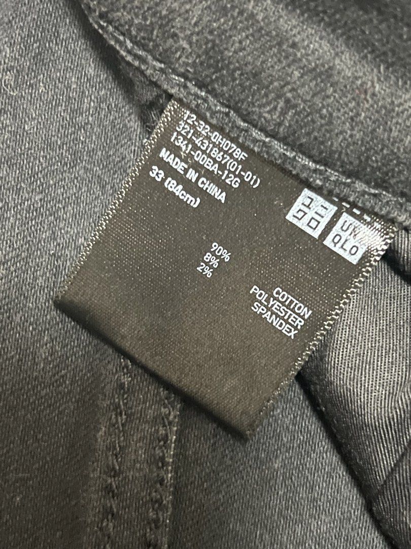 Uniqlo Black Jeans Size 33 (Category: Jeans) located in San Fernando. Submitted by notcfrank (Listing ID 1435401945, Image 3). Description: Uniqlo black jeans. Straight leg, ankle zipper. Size 33 (84cm). Cotton blend. USED 2x/3x pl if interested.