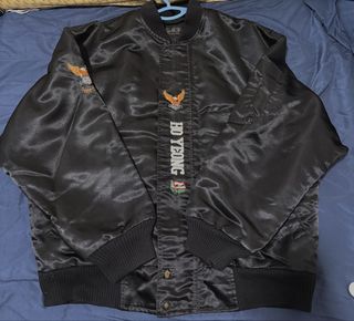 Vintage Schott Suede Leather NYC 327 Bomber Jacket, Men's Fashion