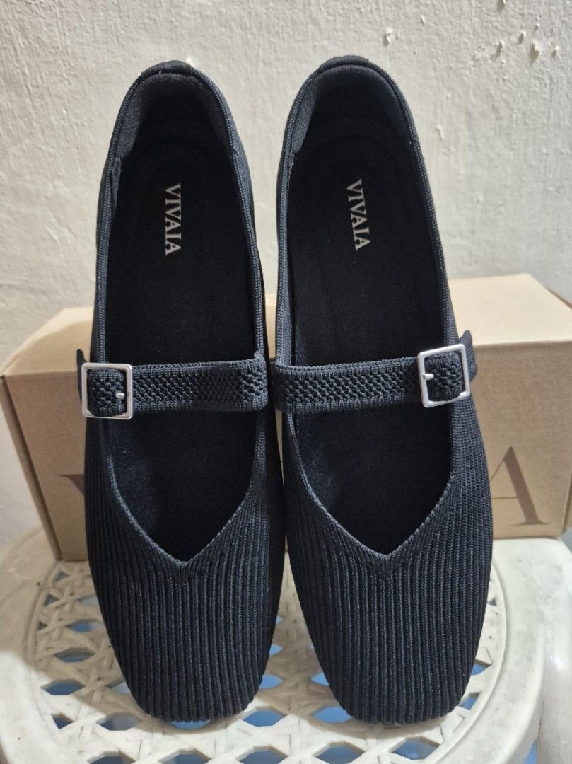 VIVAIA Mary Jane Flats - Black - Size 38 (Category: Flats & Sandals) located in Agdangan. Submitted by krys2008 (Listing ID 1435382221, Image 1). Description: VIVAIA Margot Mary Jane used less than a month mop: gcash pickup: laguna area rfs: wrong size.