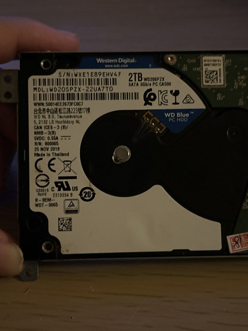 Western Digital WD Blue 2TB 2.5" SATA HDD