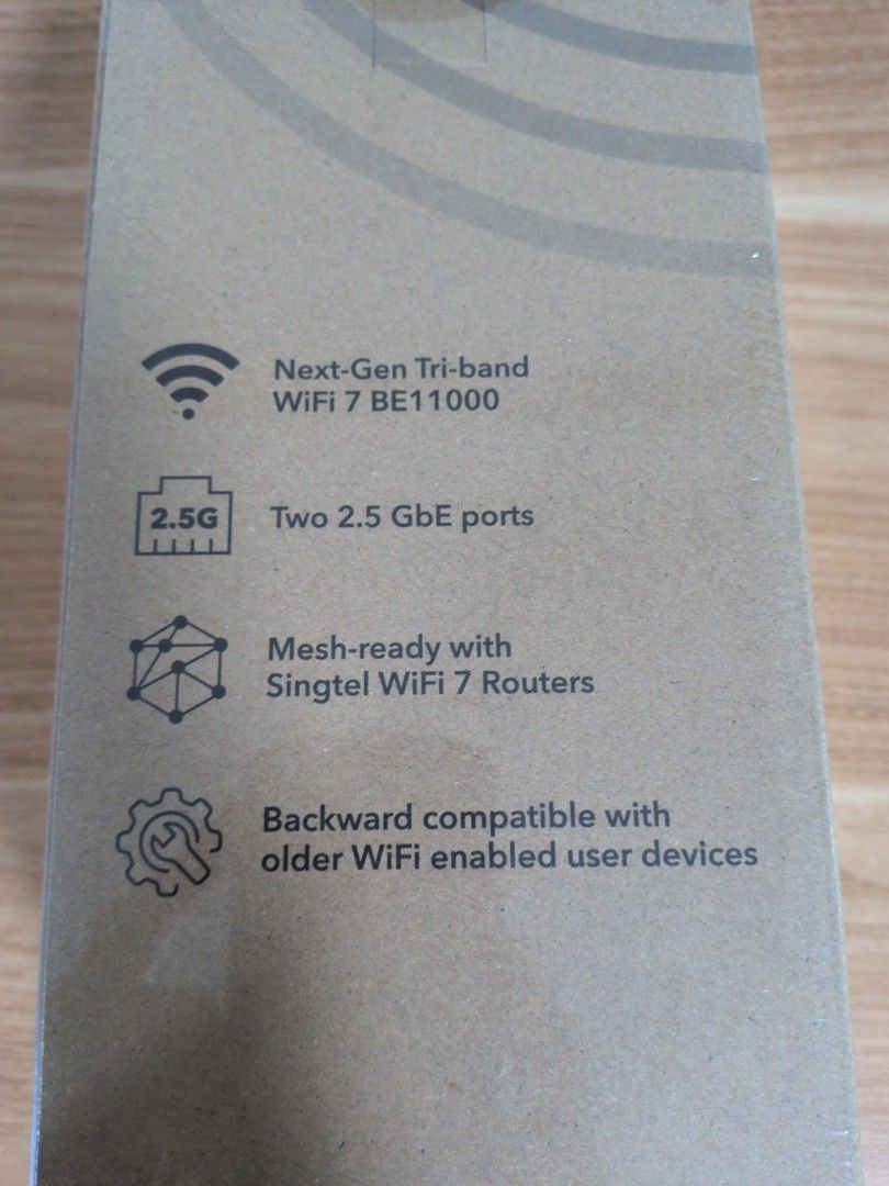 Wifi 7 router HB611-SGST Singtel441906523464673281