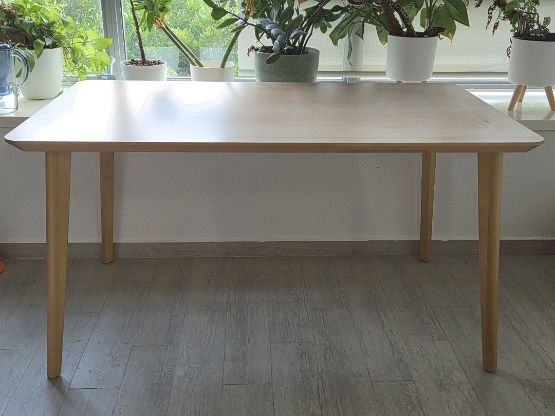 Wooden Dining Table - Light Wood