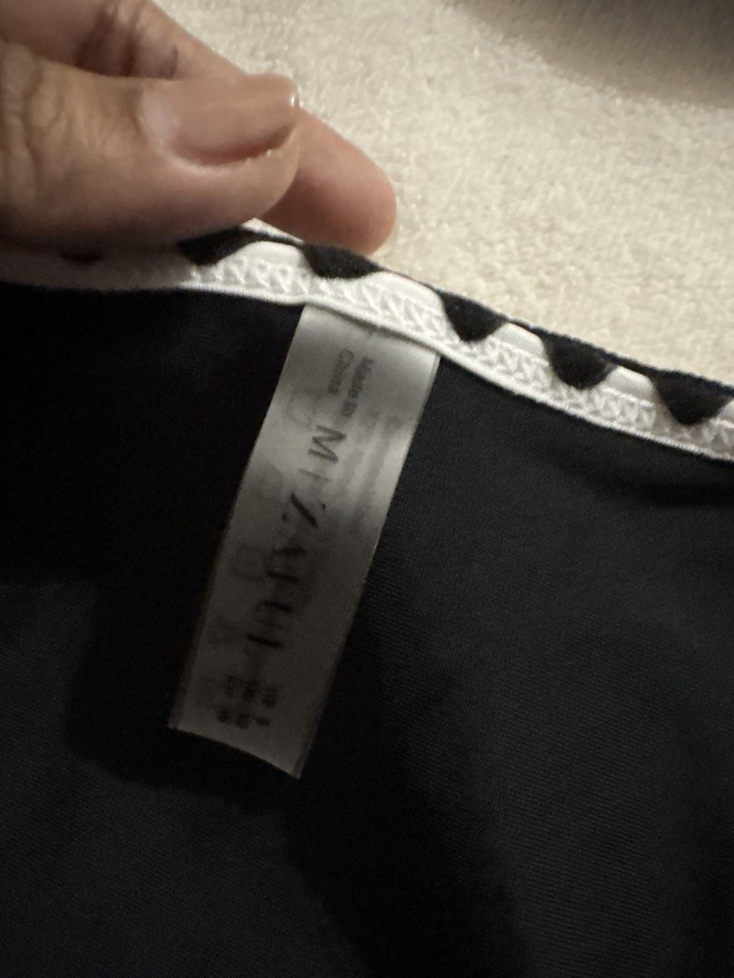 Zaful Black Bikini - Size M (Category: Bikinis & Swimsuits) located in Makati City. Submitted by ell_declutter (Listing ID 1435381435, Image 2). Description: - ZUI black bikini bottom - Size: M - Made in China - Features white scalloped trim - Smooth, dark fabric.