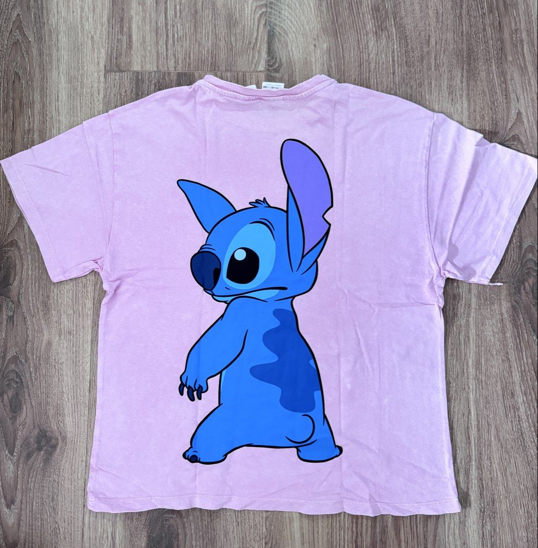 Zara Lilo & Stitch T-shirt (Category: Babies & Kids Fashion) located in Cabanatuan. Submitted by thearchivemuse (Listing ID 1435365276, Image 2). Description: - Zara Lilo & Stitch T-shirt - Color: Pink - Features Stitch graphic on front and back - Size: 11-12 (152) - Made in Turkey.