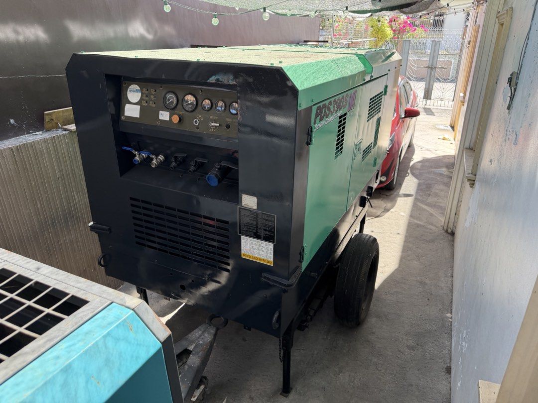 390 cfm Heavy Duty Airman Compressor (Category: Industrial Equipment) located in Manila. Submitted by santiago0721 (Listing ID 1437027859, Image 1). Description: All conditioned unit - Airman 390 cfm Japan Surplus Newly painted inside outside Unit Ready to release Condition: - Done PMS (replaced engine & compressor oil) - new Filters (air - oul - hydraulic) - new batteries - with manual - fuel tank cleaned On sale - from 950k to 750k vat ex first