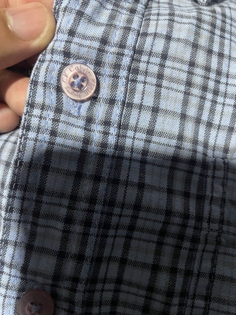 90s Calvin Klein check flannel Polo (Category: Tshirts & Polo Shirts ) located in Las Pinas. Submitted by mistyger. (Listing ID 1437114160, Image 3). Description: Colorate 10/10 No issue Wash narin po gagamitin nalang 100% cotton.