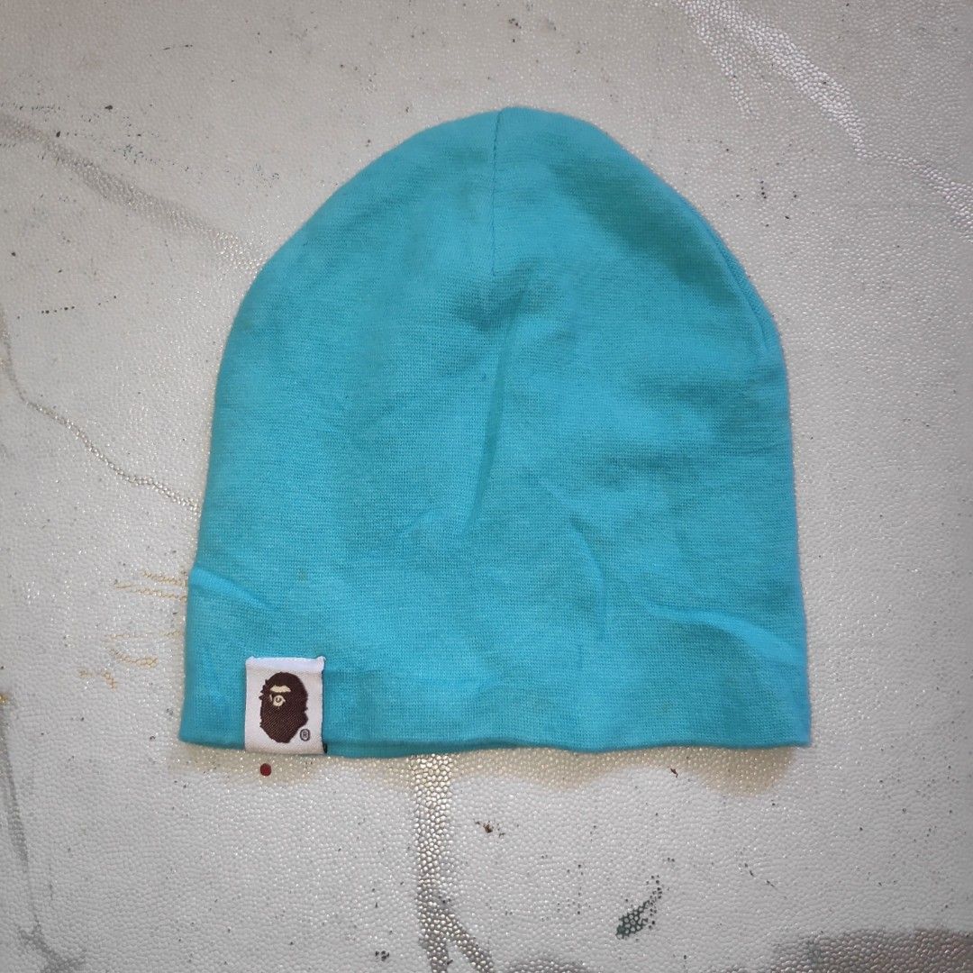 A BATHING APE BEANIE FOR 1-3YEARS OLD (Category: Babies & Kids Fashion) located in Masbate. Submitted by ydruattacks (Listing ID 1437039217, Image 1). Description: CAN FIT TO 1-3 YEARS OLD SOME WASHABLE YELLOW STAIN BLUE GREEN COLOR.