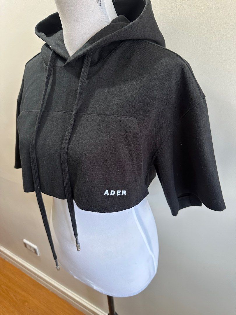 Ader Error Cropped Short Sleeve Hoodie (Category: Coats, Jackets and Outerwear) located in Baguio. Submitted by .daryl (Listing ID 1437027817, Image 2). Description: 19 width 13 length .