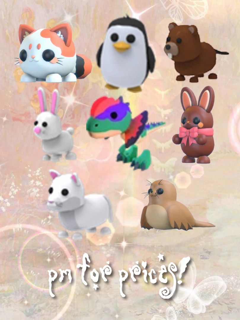 adopt me : random pets ⋆𐙚₊˚⊹♡ (Category: In-Game Products) located in Carmona. Submitted by shiprotacio (Listing ID 1437041887, Image 2). Description: ⭐️ pm for prices and stocks :3 🌸 strictly not going first ^^* 🍈 payment method: gcash only 🪽 vv trusted! .