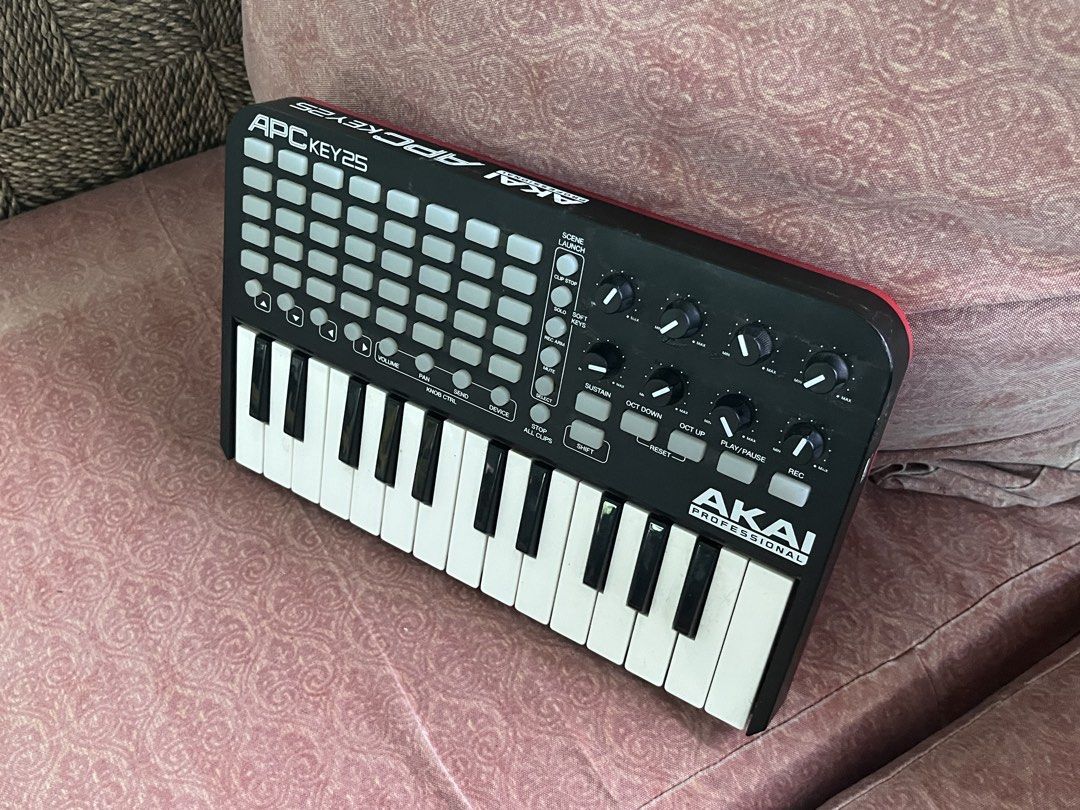 Akai APC Key 25 MIDI Controller (Category: Musical Instruments) located in Angeles City. Submitted by gabagool (Listing ID 1437067100, Image 3). Description: - Akai APC Key 25 MIDI Controller - 25-key keyboard - Grid of pads for triggering samples/clips - Knobs for controlling software parameters Unit only po Working naman.