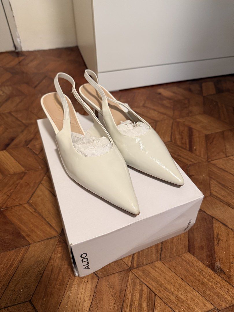 Aldo Wedding Shoes (Category: Heels) located in Candaba. Submitted by chenelyyn (Listing ID 1437050948, Image 1). Description: Used only once during our wedding ceremony and still in excellent condition, looks almost brand new. Can do meetups around Sta. Maria, Bulacan, or delivery via courier/Lalamove for buyer’s convenience. Delivery fee will be shouldered by the buyer. Feel free to message for more details, actual photos, or inquiries..