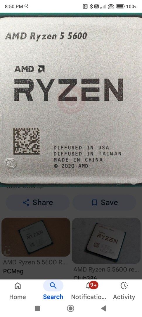 AMD Ryzen 5 5600 CPU450501222105108480