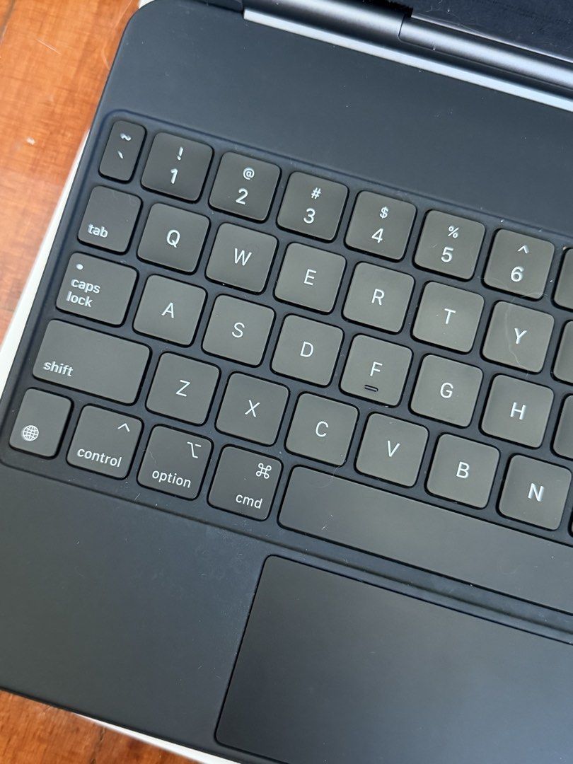 Apple iPad Magic Keyboard (Category: Computer Keyboard) located in Pasig City. Submitted by kimcheegurl (Listing ID 1437208896, Image 3). Description: - Apple Magic Keyboard for iPad - Full-size keyboard with trackpad - Attaches magnetically to iPad - Comfortable typing experience - Black color - Comes in original packaging - used with my 11 inch iPad Pro RFS: I have a laptop. I just don’t use this anymore and need to declutter..