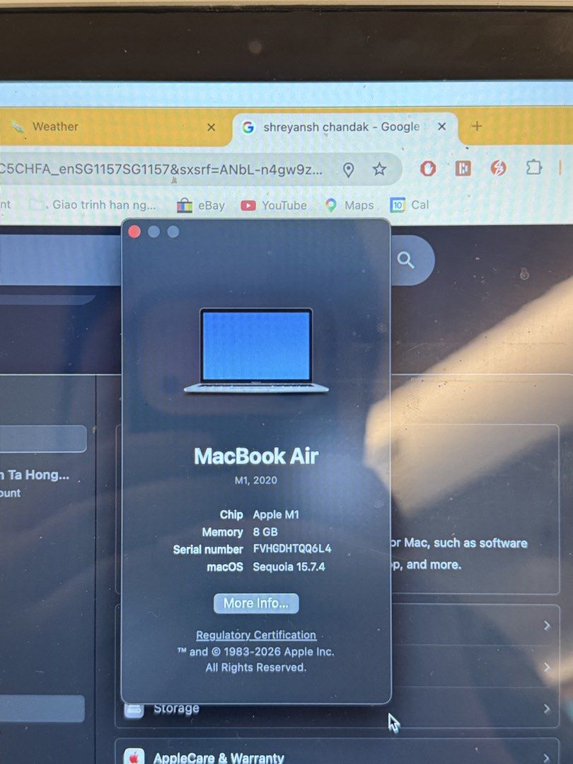 Apple MacBook Air M1 2020 - 8GB RAM450485143859384321