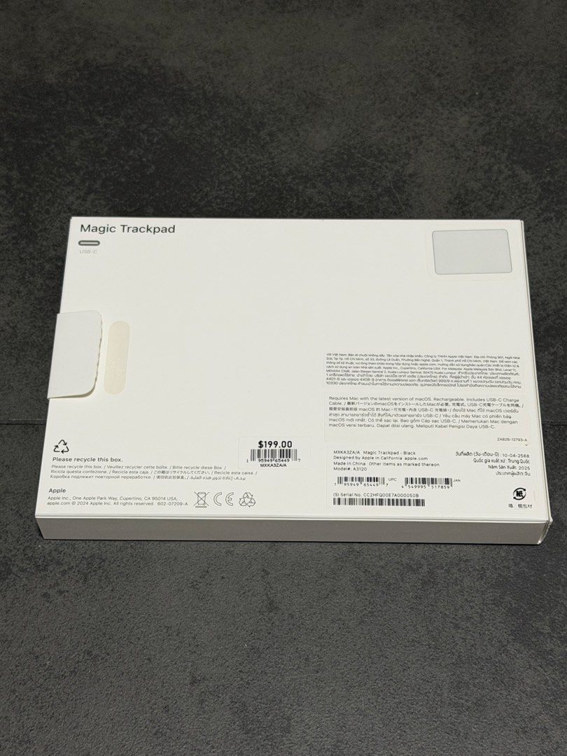 Apple Magic Trackpad USB C - Black - Model A3120450247424465981442