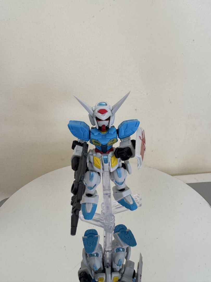 Bandai Mobile Suit Ensemble 12 G-Self (Category: Gundam & Model Kits) located in Pasig City. Submitted by dotestrada (Listing ID 1437066476, Image 1). Description: - Mobile Suit Ensemble 12 G-Self model kit. - Color scheme: Blue, white, and red. - Includes: Rifle and shield. - Features: Clear stand. - Age: 8+ years old. - Part of a 5-piece collection..