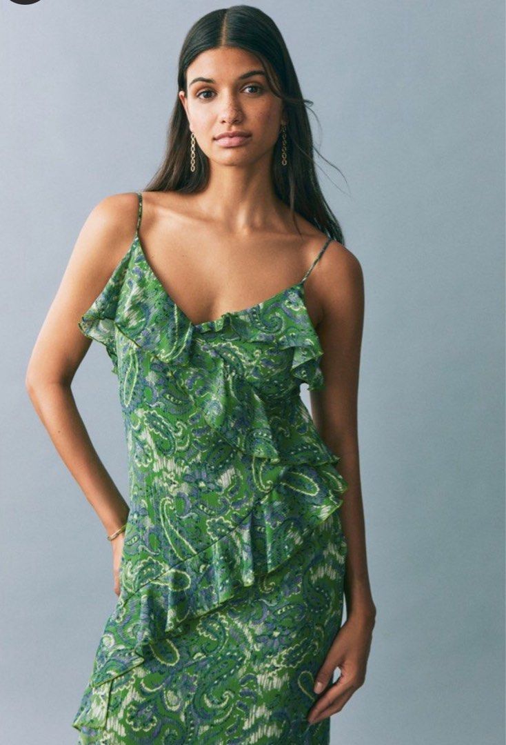 BNWT mango green Ruffle Dress, Women's Fashion, Dresses & Sets, Dresses on Carousell BNWT mango green Ruffle Dress, Women's Fashion, Dresses & Sets, Dresses on Carousell