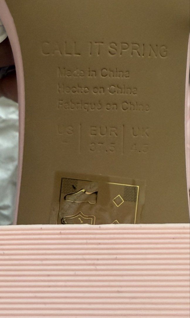Brand New Call It Spring Pink Mule Heels (Category: Heels) located in Manila. Submitted by lux98 (Listing ID 1336805794, Image 3). Description: Brand New Kept unused Call It Spring Heeled Mules w Box Color: Pink Size is US 7 eqv to EUR 37.5 eqv to UK 4.5 Tag price: 2,495 selling only for 1,500!! Rfs: Decluttering anything unused/brand new.