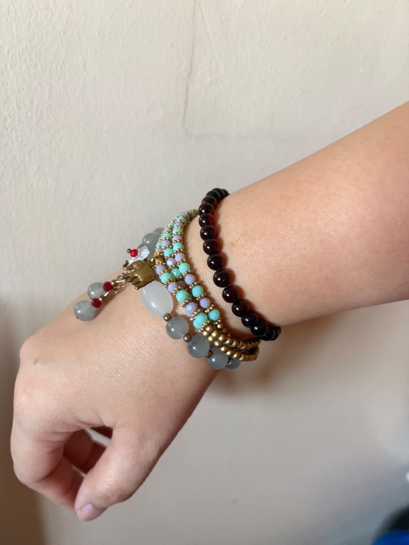 BOHO SET Bracelets (Category: Bracelets) located in Pasig City. Submitted by 2025dailydosegrail (Listing ID 1437108114, Image 3). Description: Set of 3 bracelets from Thailand.