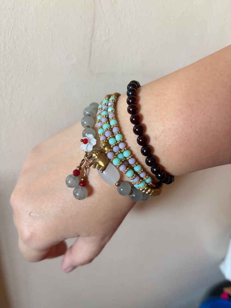 BOHO SET Bracelets (Category: Bracelets) located in Pasig City. Submitted by 2025dailydosegrail (Listing ID 1437108114, Image 1). Description: Set of 3 bracelets from Thailand.