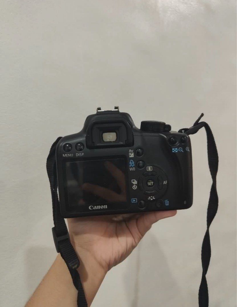 Canon EOS 1000D DSLR Camera (Category: Cameras) located in Manila. Submitted by two_munch (Listing ID 1437143136, Image 3). Description: Issue: Ang nalabas po sa screen is “Shooting is not possible. turn the power switch to off and on again or reinstall the battery”. I was told that the shutter is broken Price: 3,900 + sf RFS: hindi na nagagamit Meetup: (prefer if delivery hehe) Around parañaque, muntinlupa or LP ❗️Strictly, payment first po.
